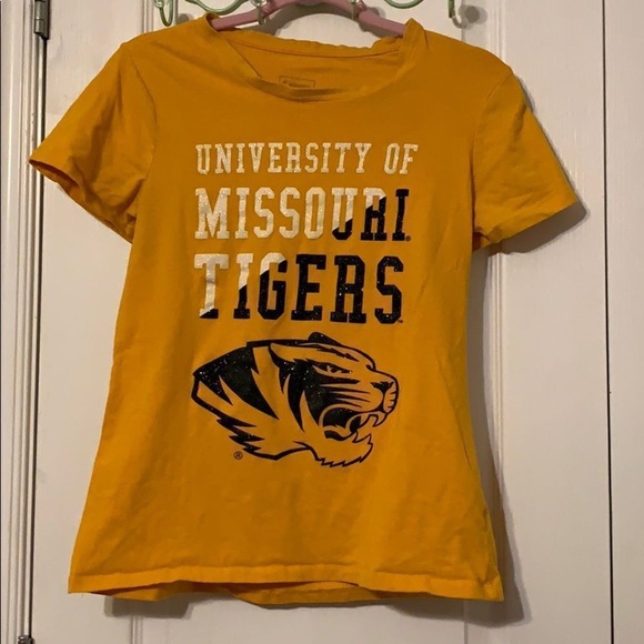 gvg Tops - University of Missouri Tigers Gold Graphic Tank Top